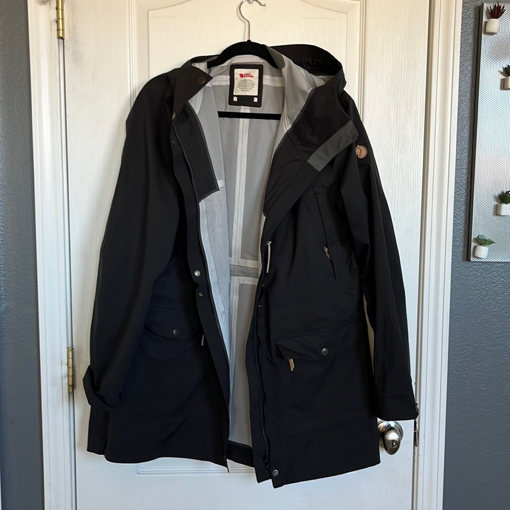 Fjallraven Keb Eco-Shell Parka women's XL FREE SHIPPING NEARLY NEW